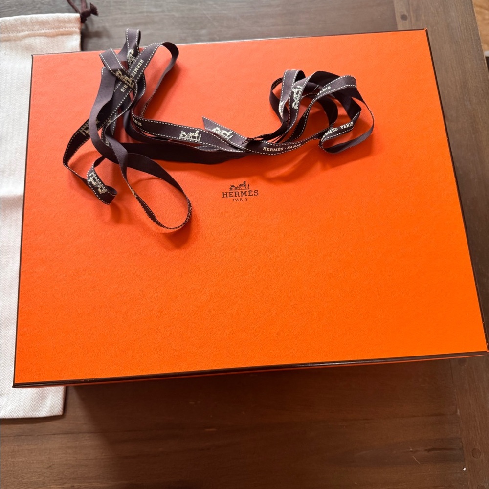 Empty Hermes box with dust bag